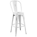 Modway Furniture Promenade Metal Bar Side Stool, White EEI-2815-WHI